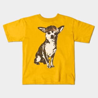 Newsboy Chihuahua Kids T-Shirt